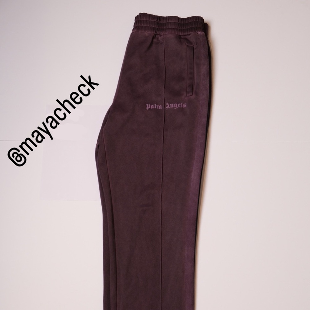 Burgundy Palm Angels Track Pants